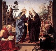 Piero di Cosimo The Visitation with Sts Nicholas and Anthony Spain oil painting artist